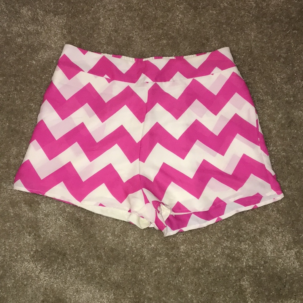 Chevron pink boutique shorts